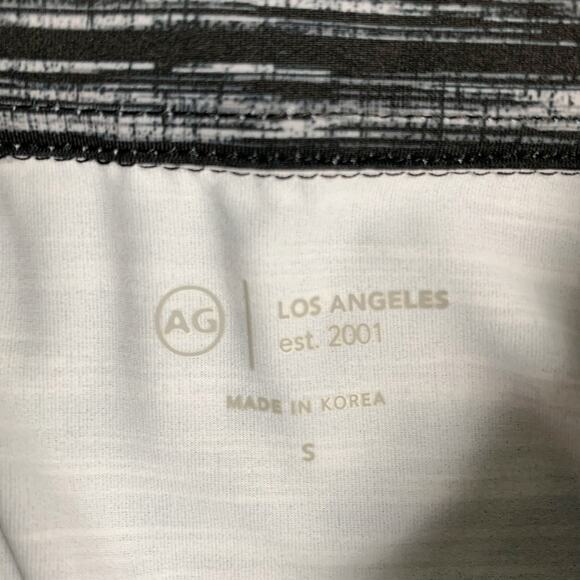 AG Adriano Goldschmied Bryce Polo Shirt Black Short Sleeve Performance Men's S - Picture 4 of 5